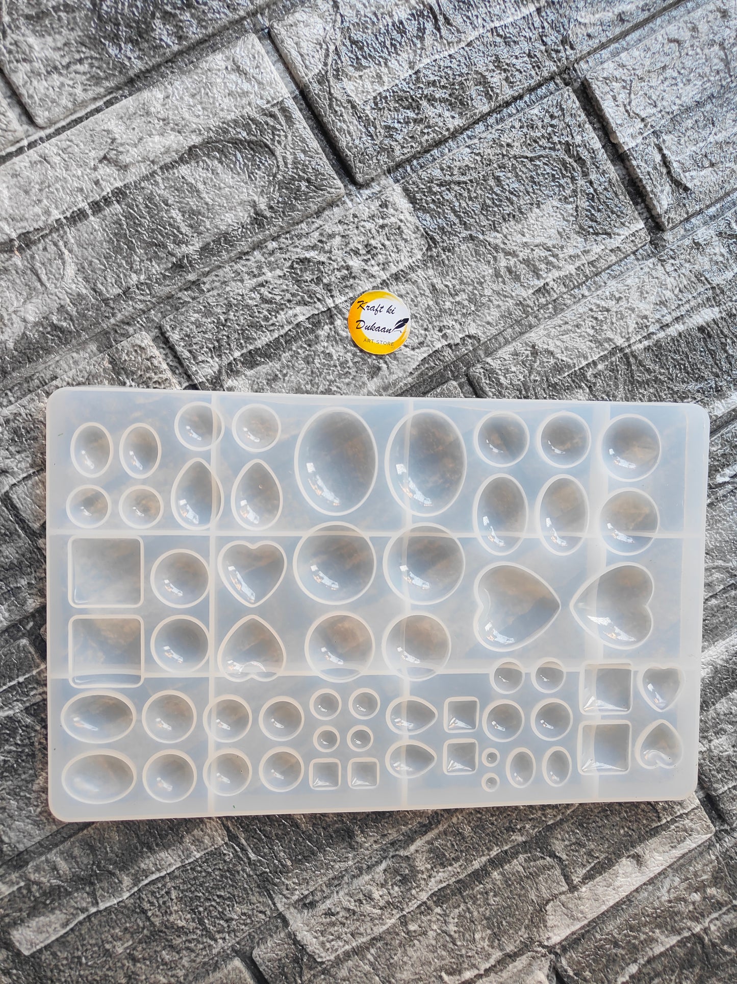 Versatile resin jewellery making mold with various shapes for DIY crafts