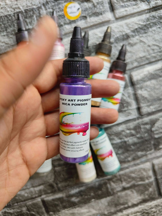resin-mica-powder-set-purple-art-pigment-bottle