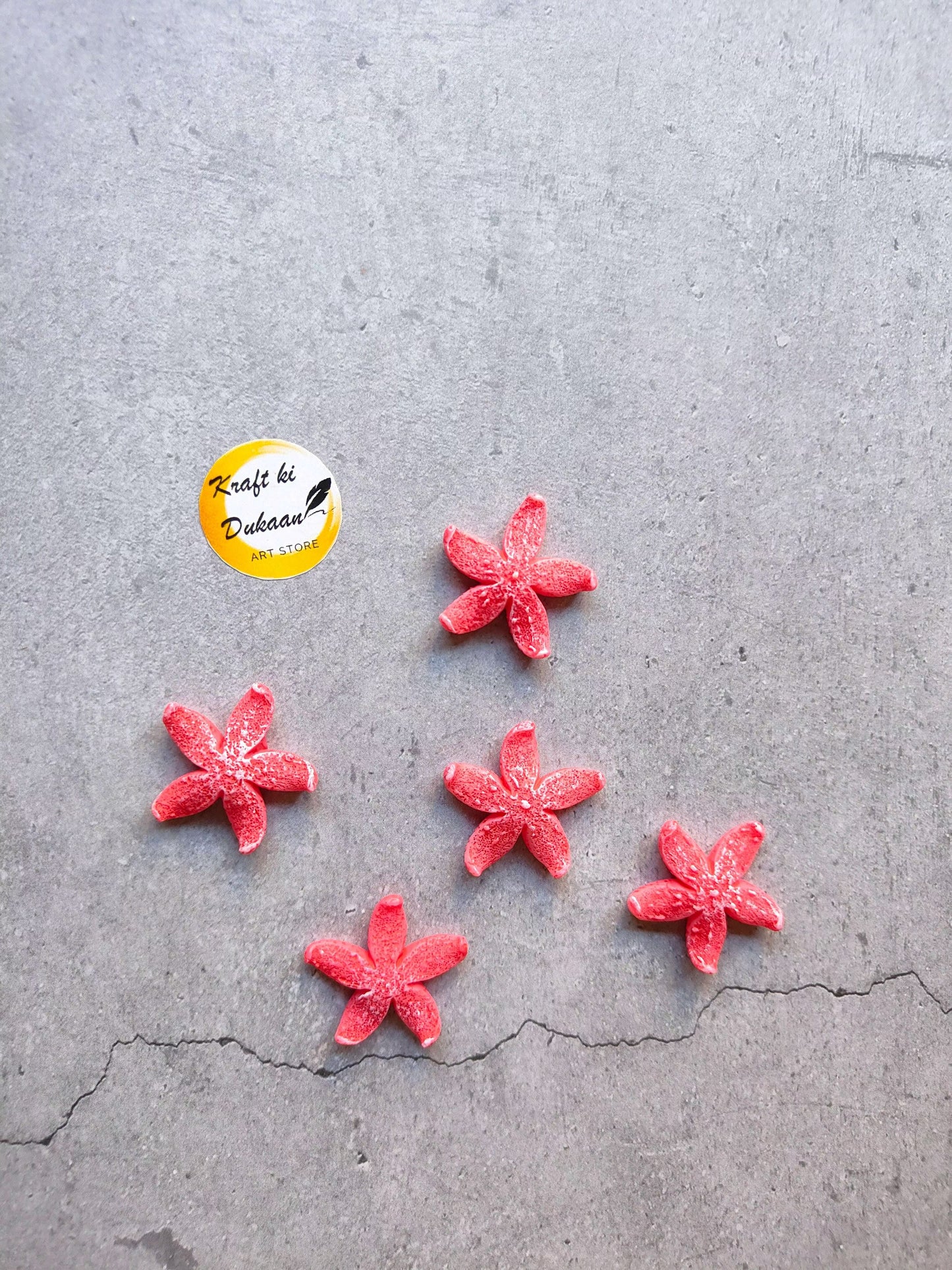 resin-miniature-flower-model-pink-stylish-decorative-pieces