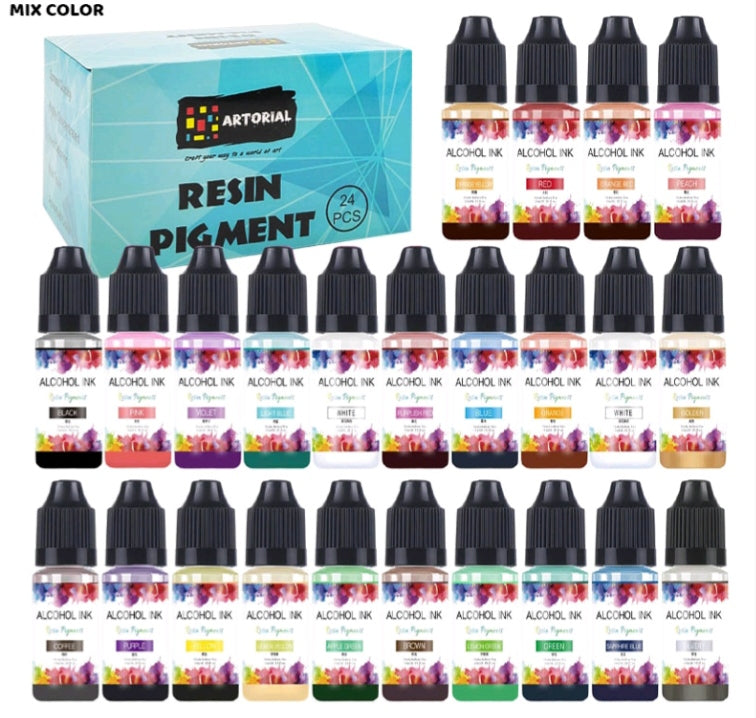 Alcohol Ink 10ML Set of 24 Colours