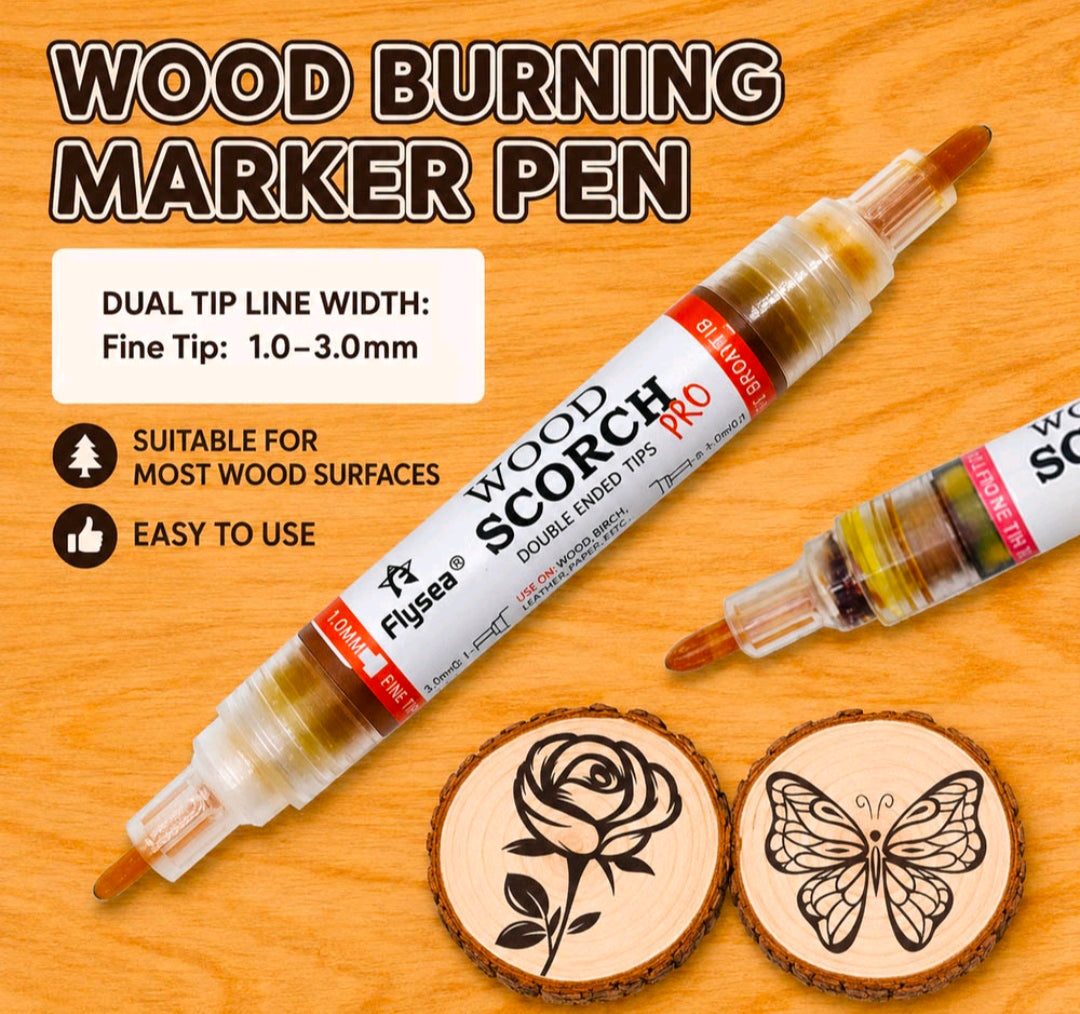 Wood Scorch Dual Tip Pen 1-3MM