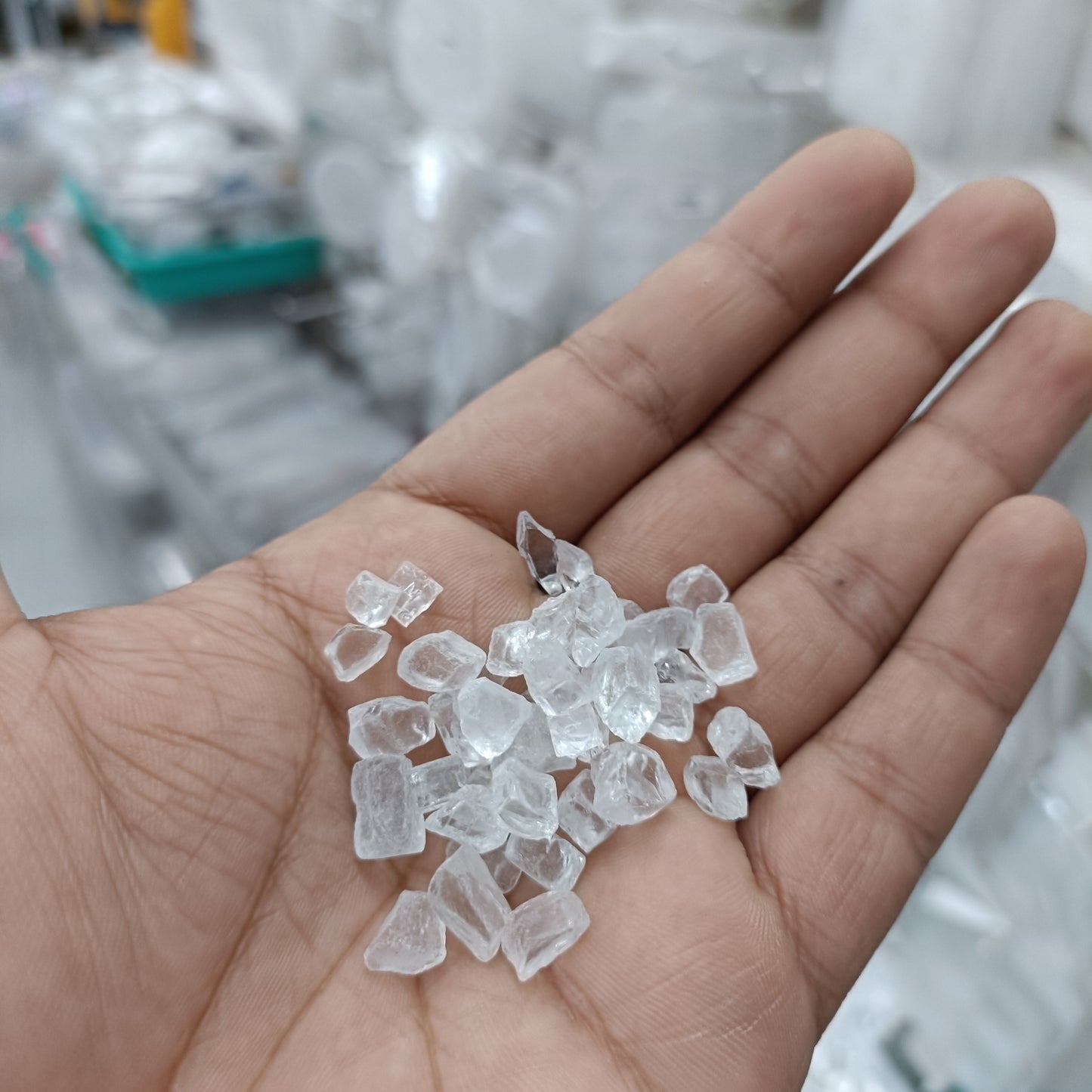 Transparent Crystal Stones 4-6MM 100GM Set