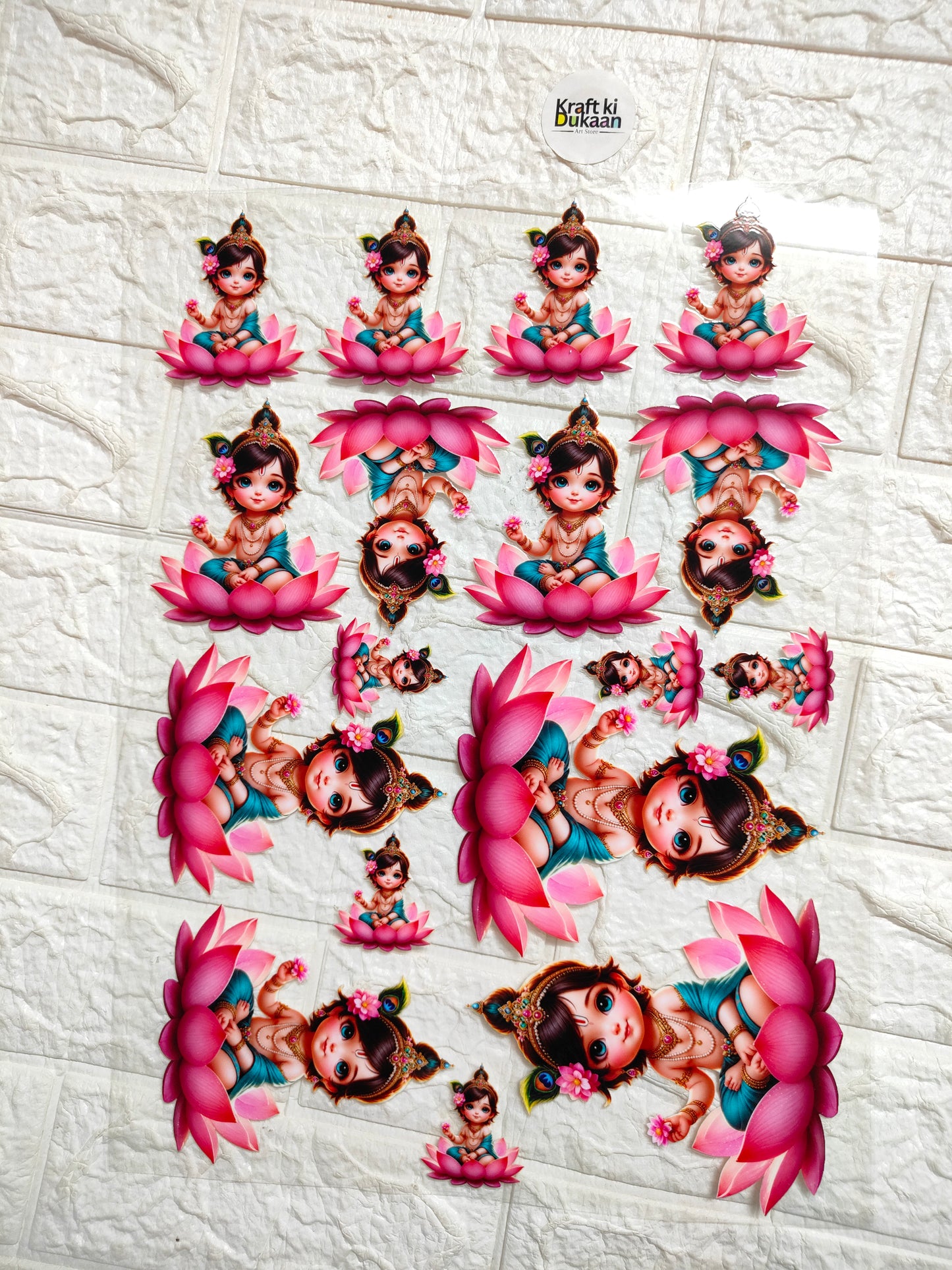 A3 UV DTF Peel off sticker sheet U3