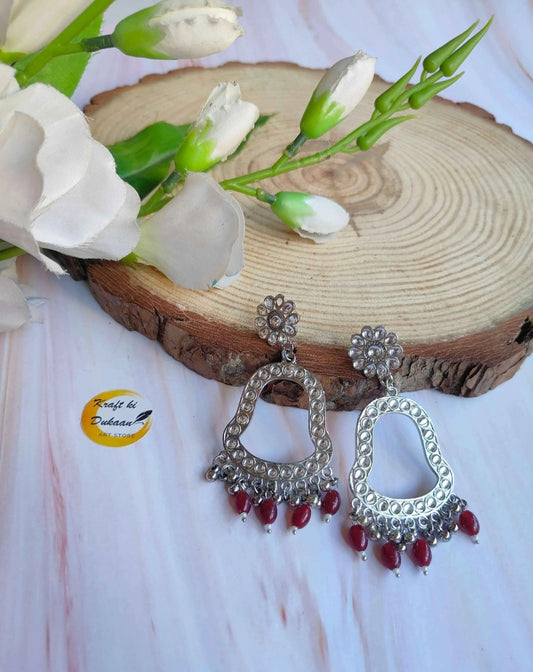 Jhumka with drop designer beads C