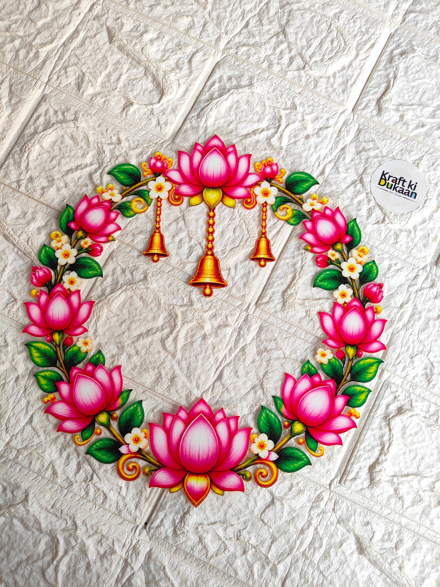 Thali Round Peel off sticker T18