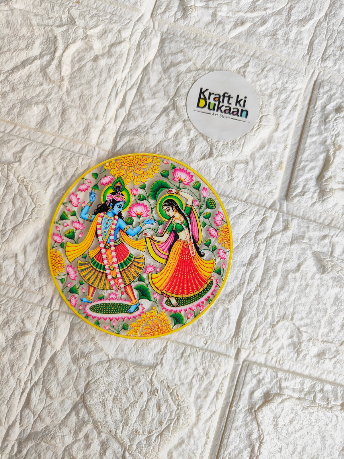 Thali Round Peel off sticker T2