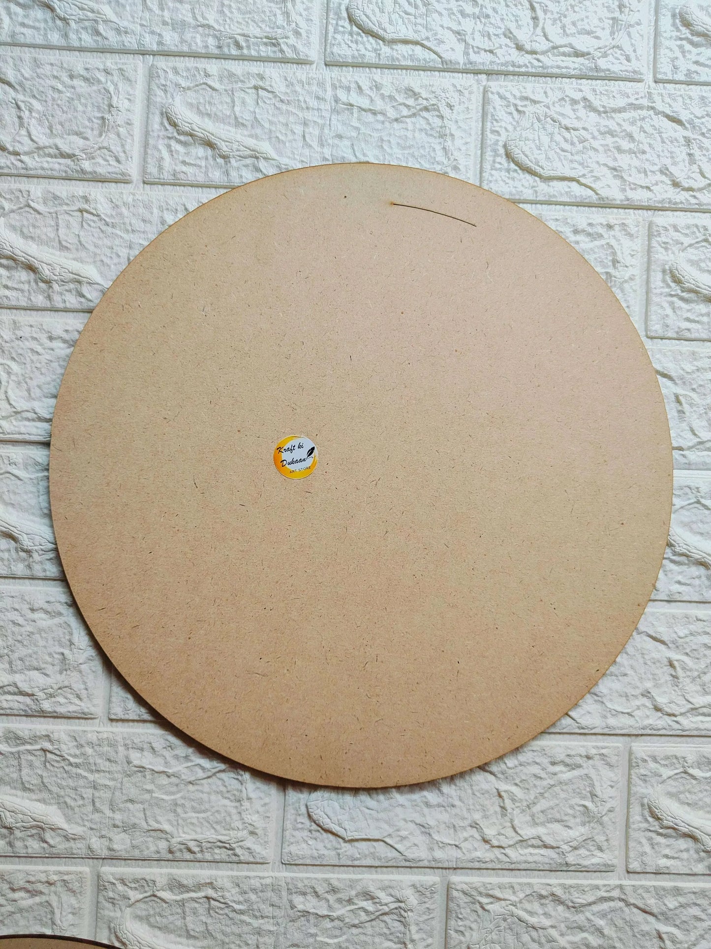 Round MDF base, light brown round board