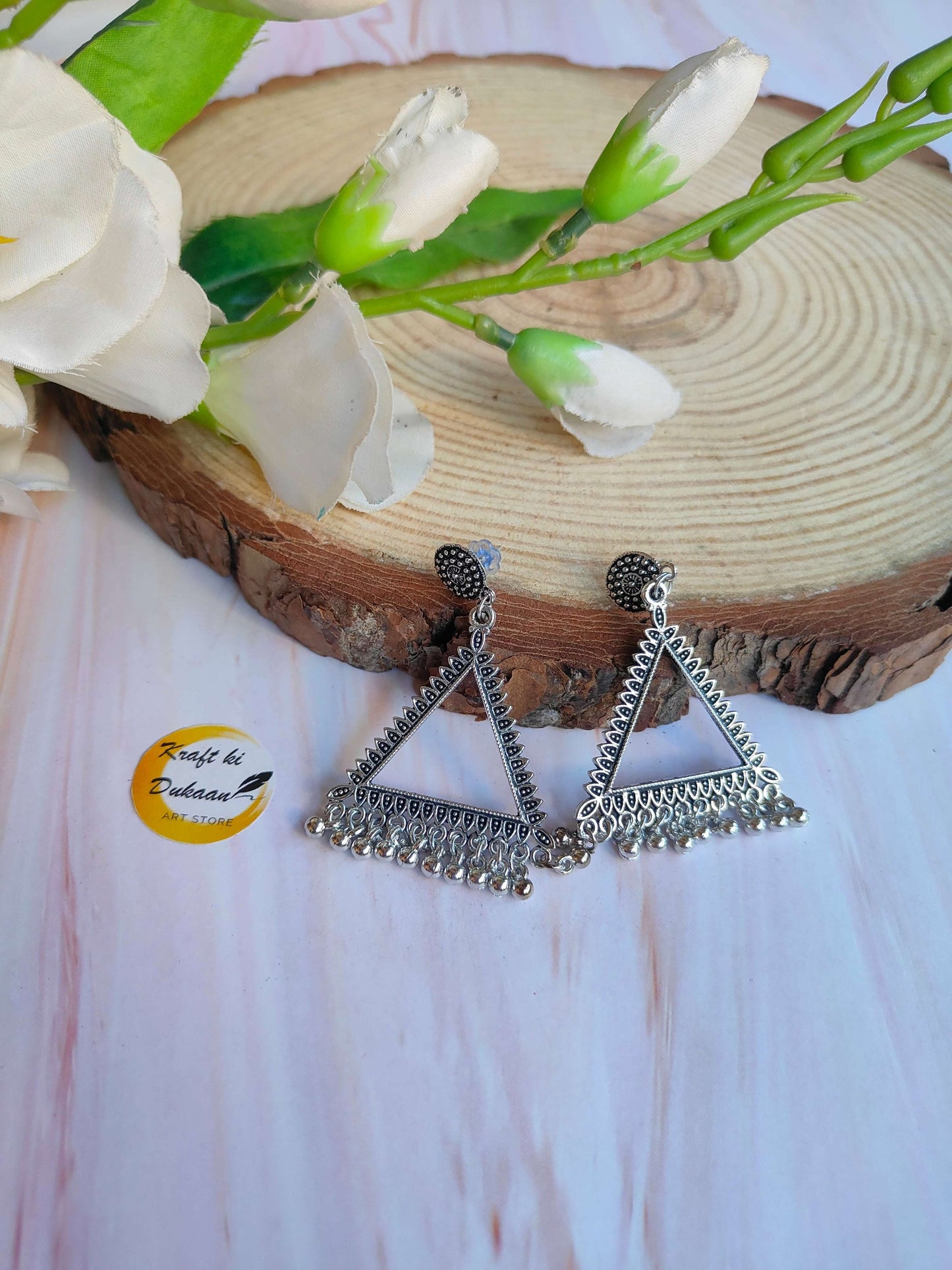 silver-jhumka-earrings-for-women-triangle-design-with-beads