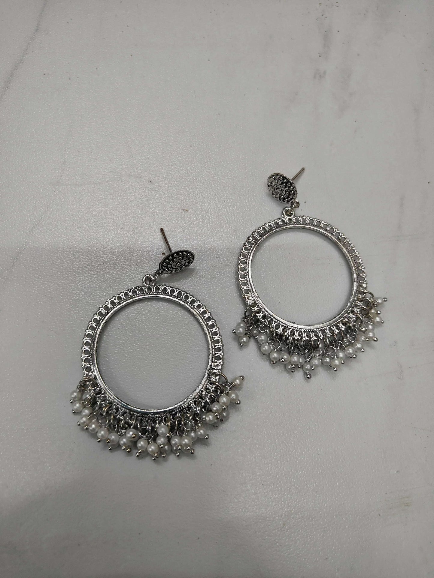 silver-jhumka-earrings-with-beads-large-hoop
