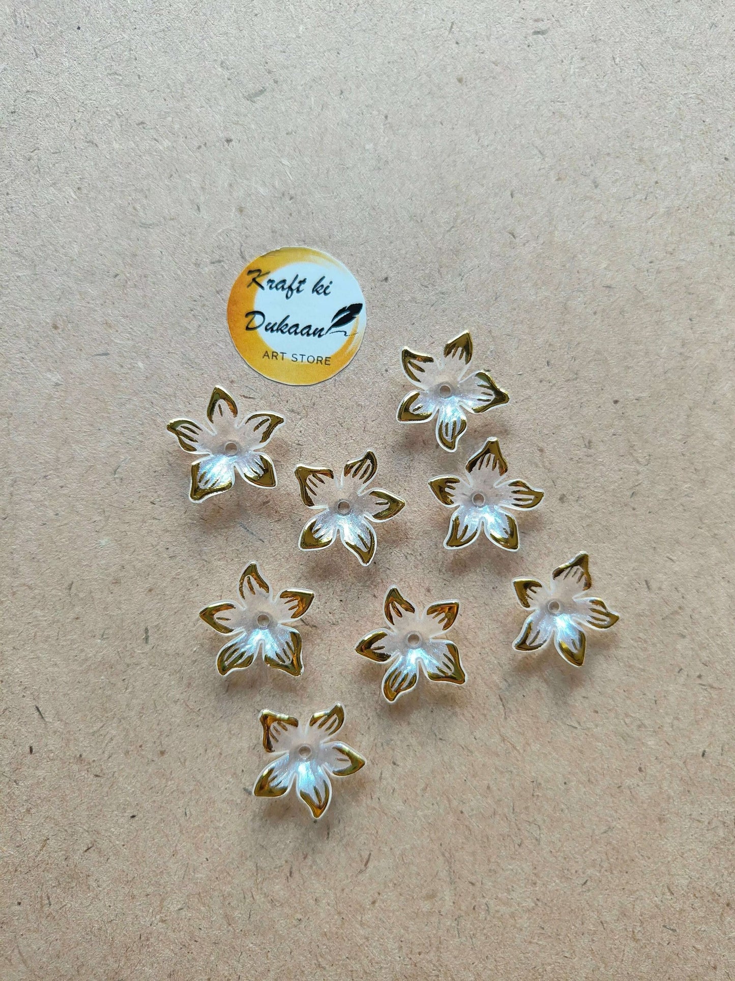 star-flower-beads-pack-gold-edged-9-pieces