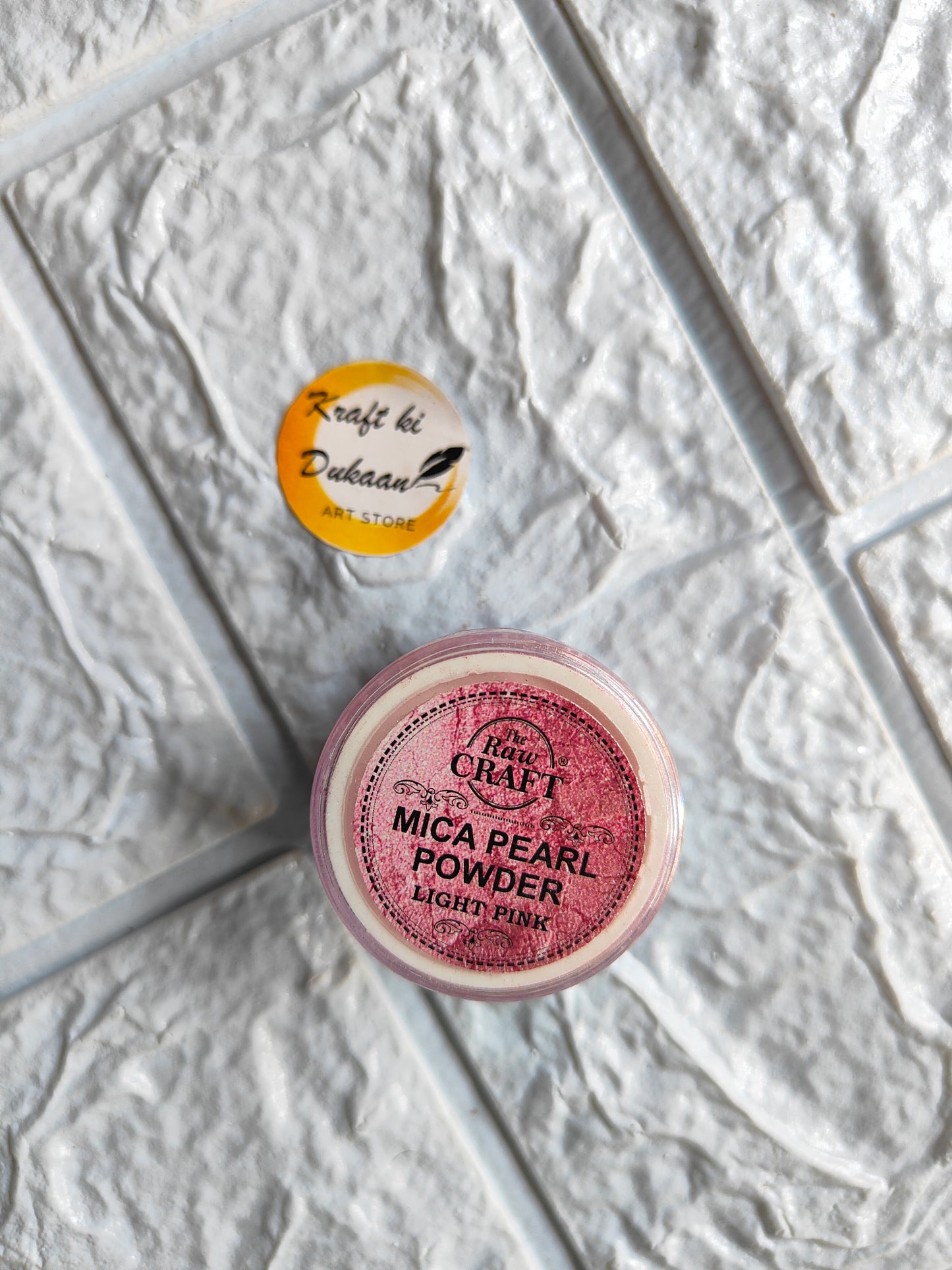 Light Pink MICA Pearl Powder for resin, perfect for adding shimmer to crafts and art projects