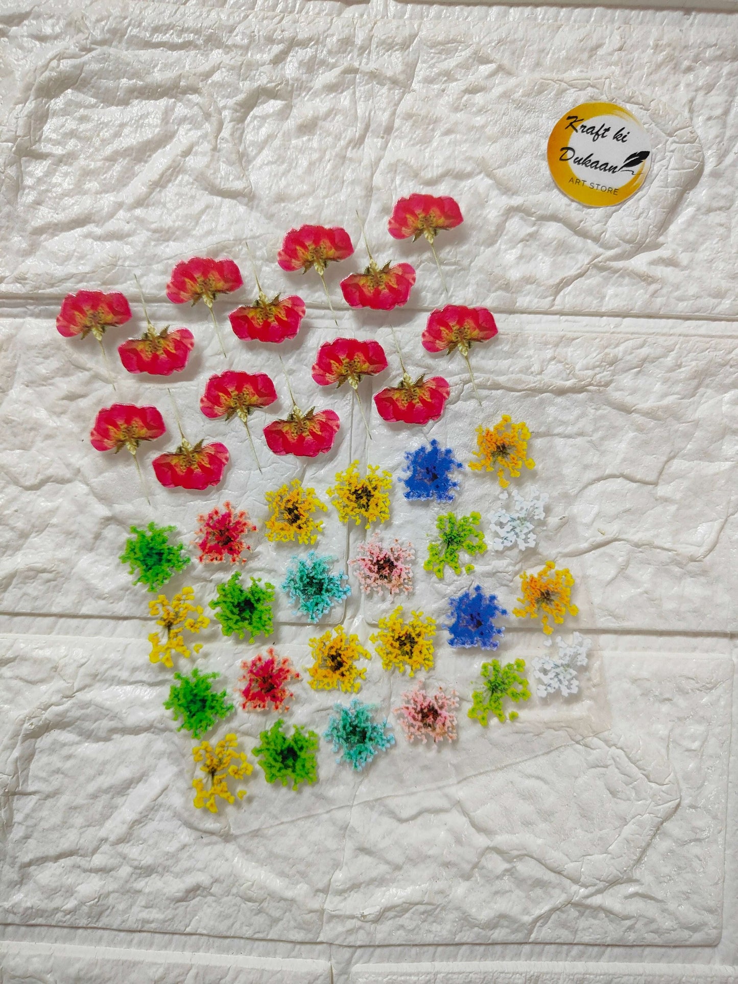 UV DTF Peel off sticker sheet J14 with colorful flower decals