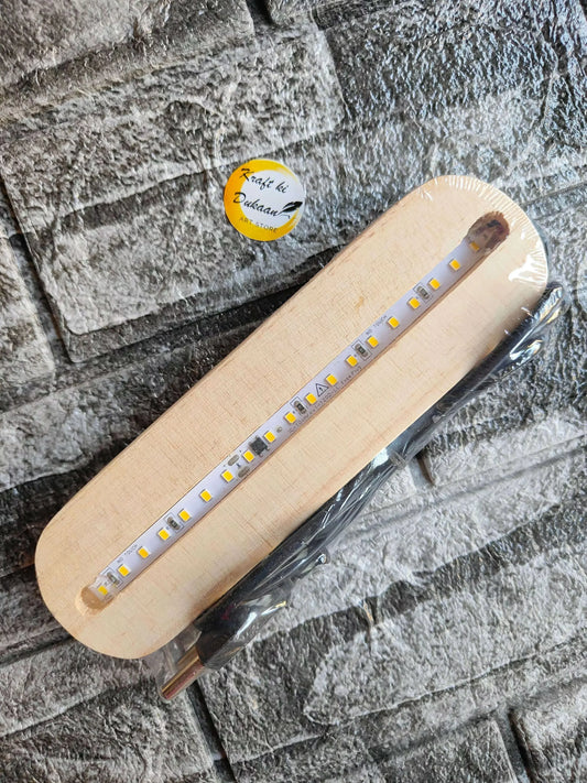 wooden-led-display-stand-curved-edge-with-cable