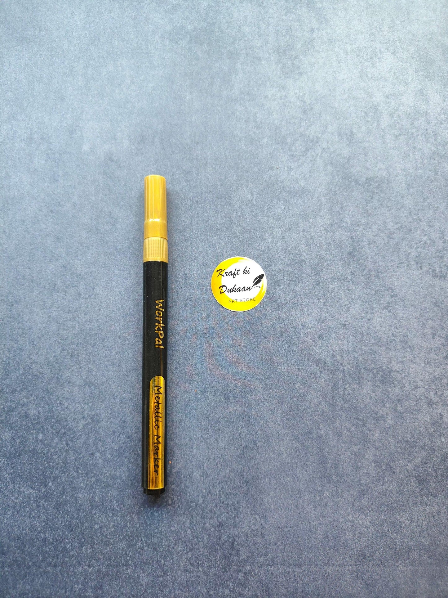Metallic Marker Pen—Gold ink, dark barrel with gold cap