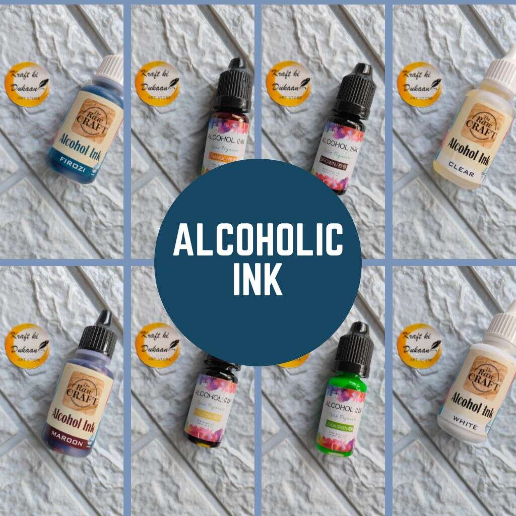 Diverse collection of resin alcohol inks available to buy for vibrant crafting projects