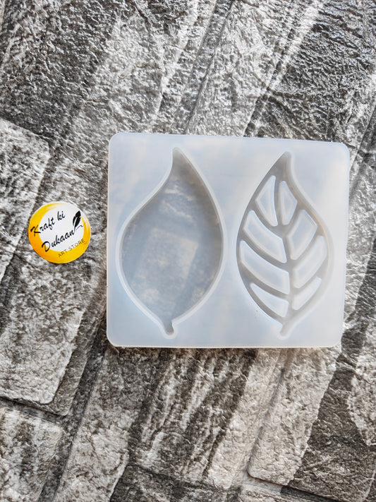 Kraft ki Dukaan 2 in 1 leaf mould for resin with two different leaf designs for crafting
