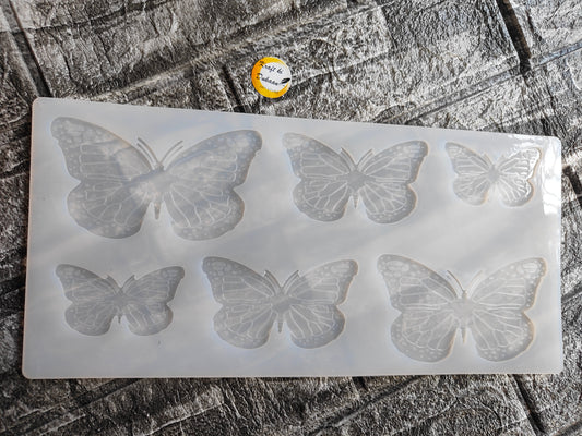 Kraft ki Dukaan 3D butterfly resin mold with multiple butterfly shapes for crafting and resin art