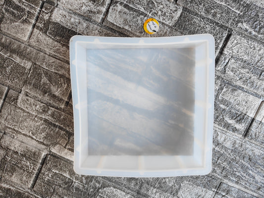 8 inch deep square resin mold ideal for crafting and DIY projects with a durable design