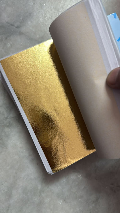Metallic Foil Flakes Sheet A2 - Kraft ki Dukaan
