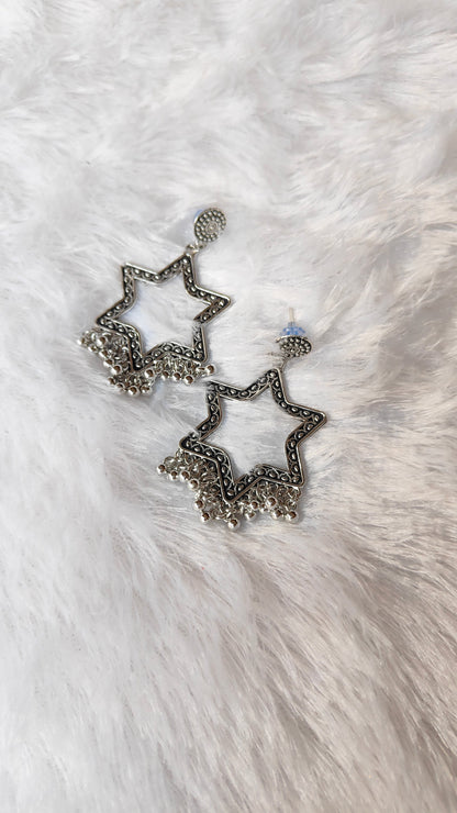Silver Jhumka without Beads A9