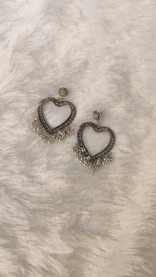Silver Jhumka without Beads A6