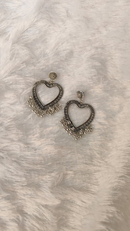 Silver Jhumka without Beads A6