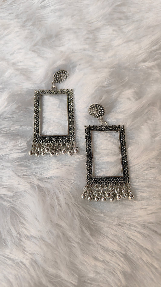 Silver Jhumka without Beads A3