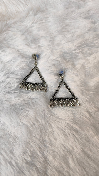 Silver Jhumka without Beads A2