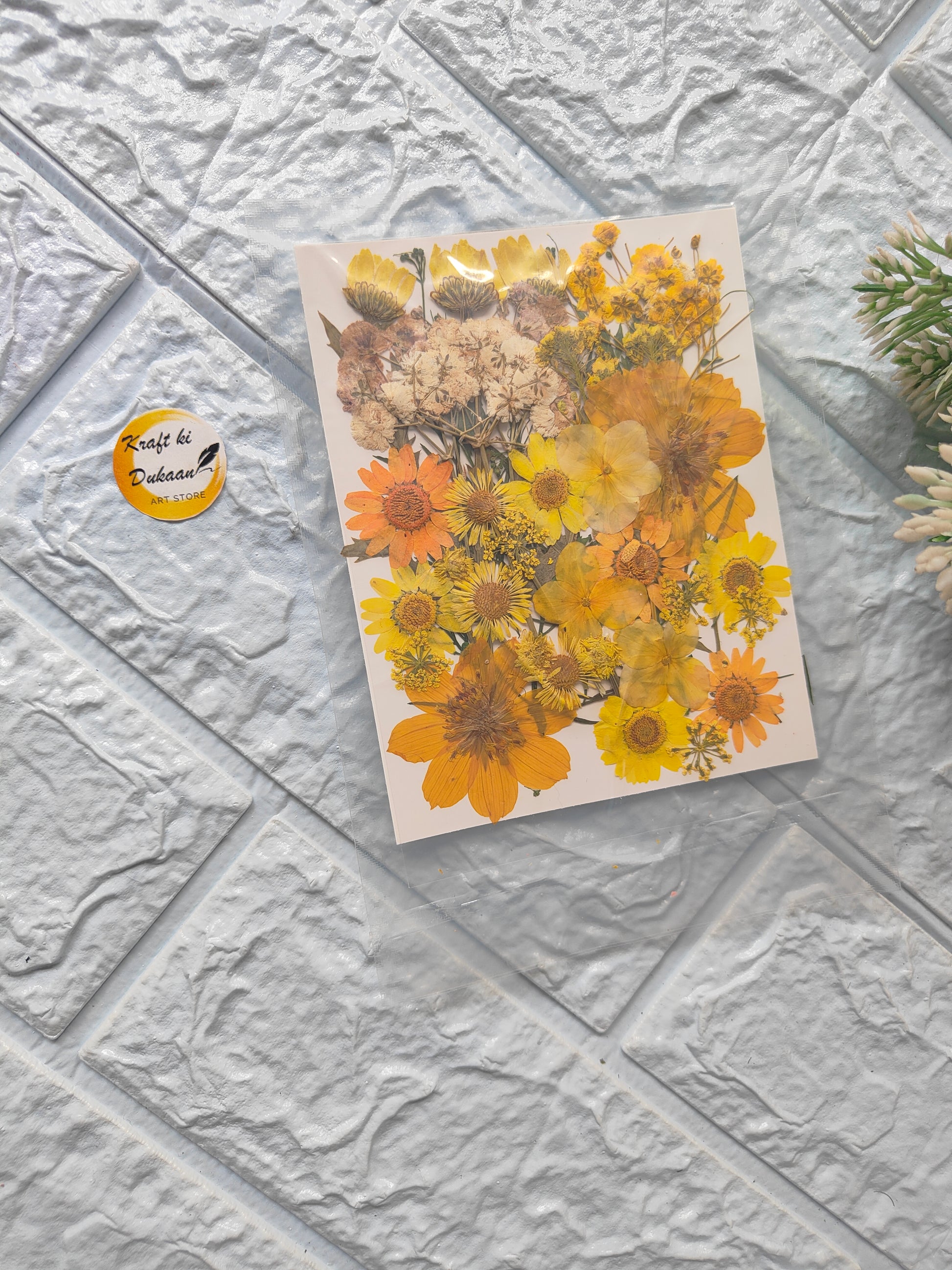 Compressed Flower Sheet Mix A7 - Kraft ki Dukaan