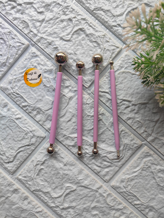 Clay Ceramic Modelling Tool 4PC Set - Kraft ki Dukaan