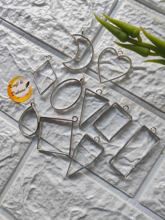Bezel Pendant 10PC Set - Kraft ki Dukaan