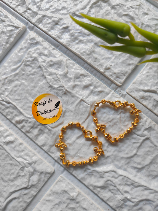 Designer Heart Bezel Pendant 5PC Set - Kraft ki Dukaan