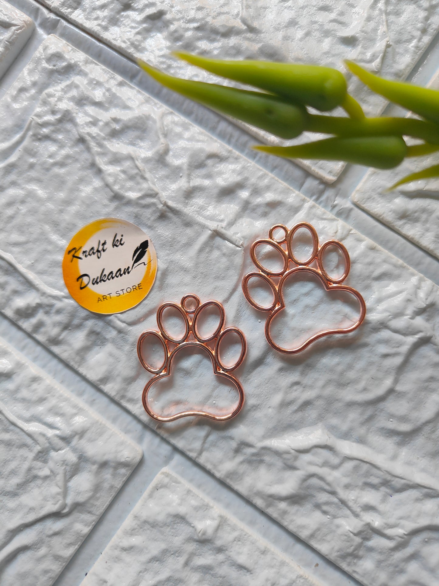 Paw Bezel Pendant 5PC Set - Kraft ki Dukaan