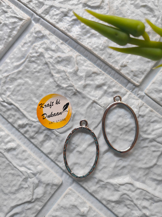 Oval Shape Bezel Pendant 5PC Set - Kraft ki Dukaan