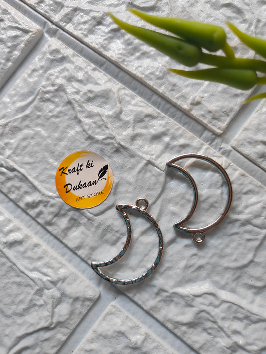 Moon Shape Bezel Pendant 5PC Set - Kraft ki Dukaan