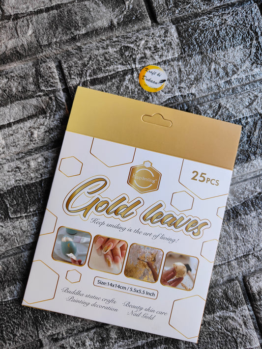Metallic Foil Flakes Sheet A1 - Kraft ki Dukaan