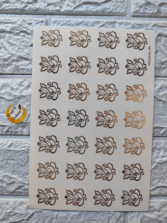 Gold Sticker A5 size - D23