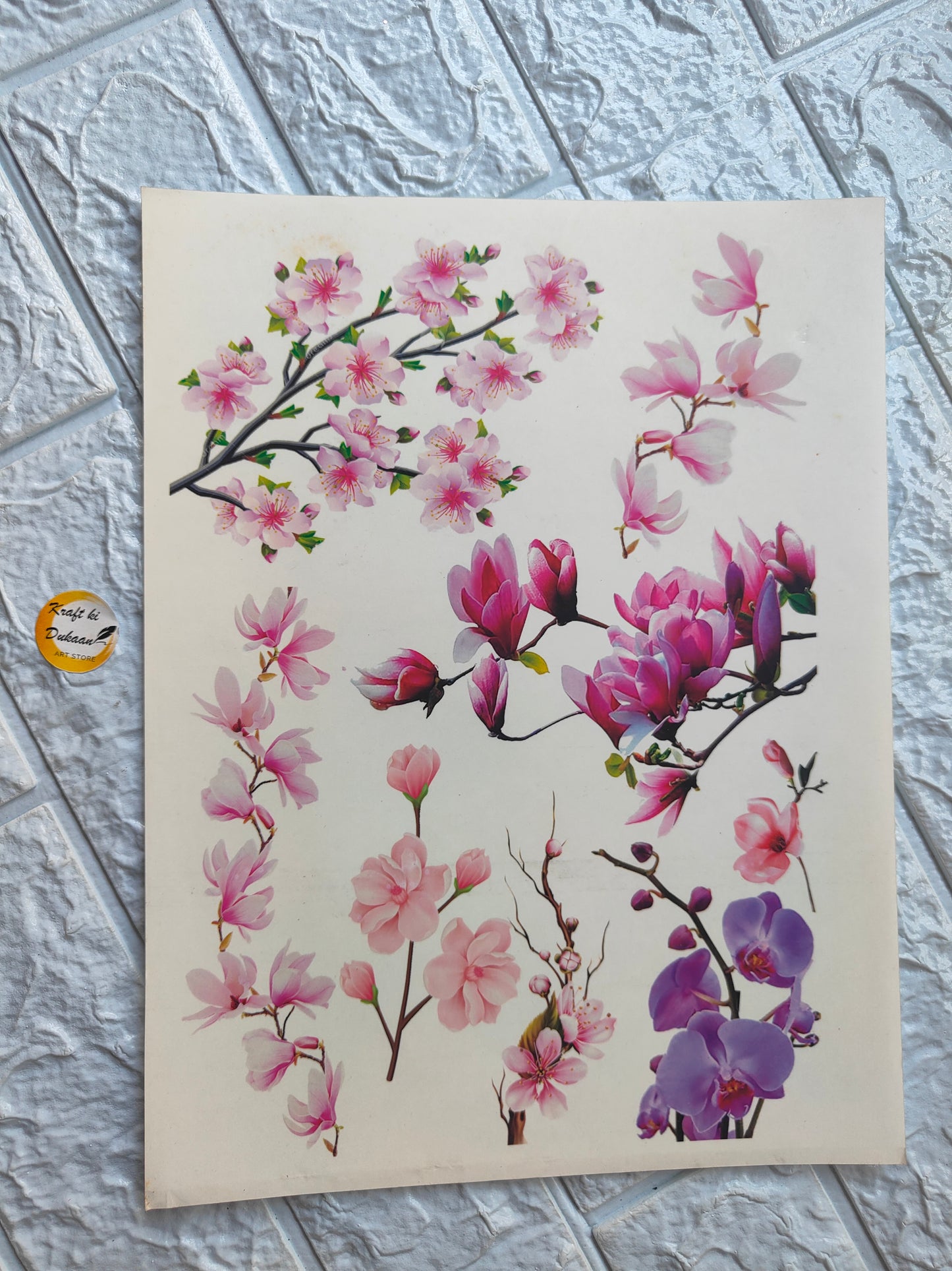 Colour Sticker A4 size - A19 - Kraft ki Dukaan