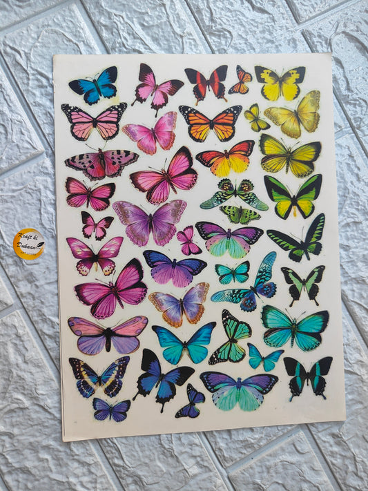 Colour Sticker A4 size - A8 - Kraft ki Dukaan