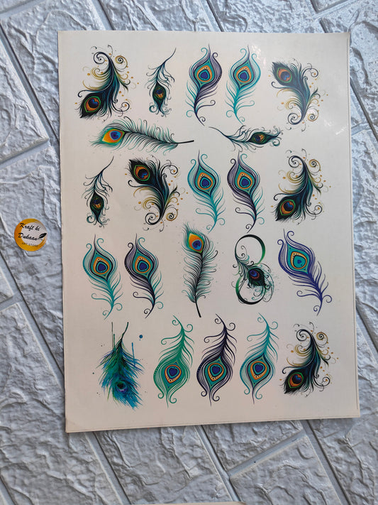Colour Sticker A4 size - A4 - Kraft ki Dukaan