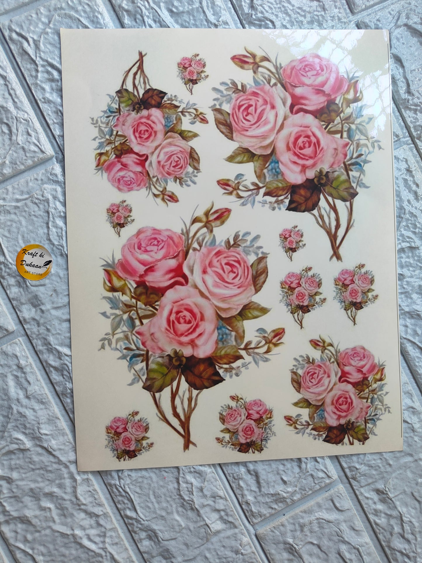 Colour Sticker A4 size - A9 - Kraft ki Dukaan