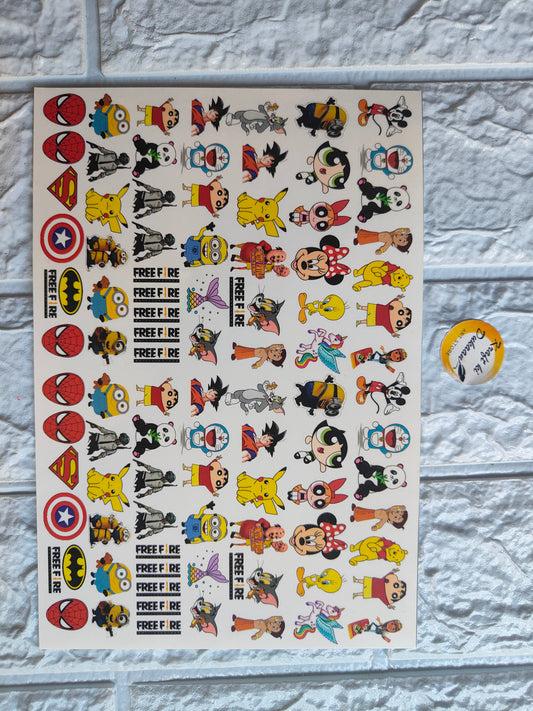 Colour Rakhi Sticker A5 size - B3 - Kraft ki Dukaan