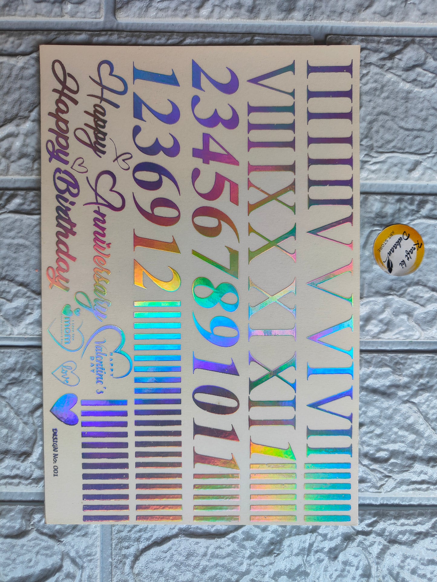 Glow Sticker A5 size - C3 - Kraft ki Dukaan