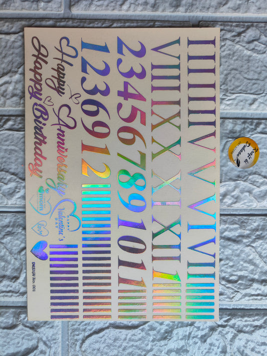 Glow Sticker A5 size - C3 - Kraft ki Dukaan