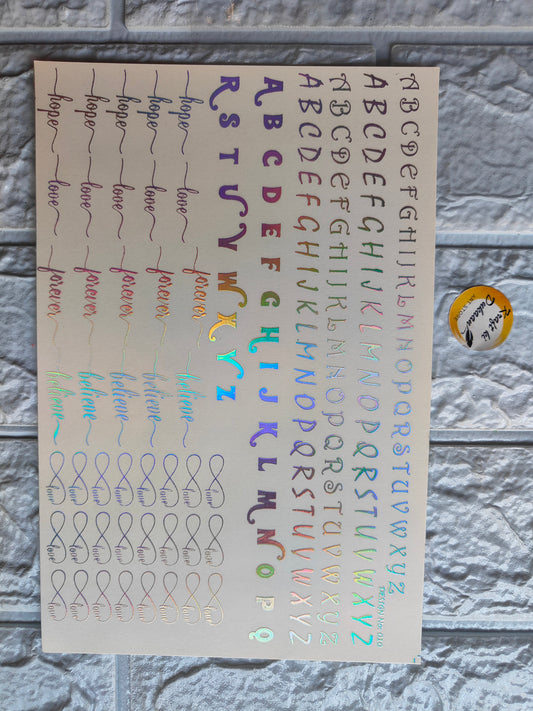 Glow Sticker A5 size - C2 - Kraft ki Dukaan