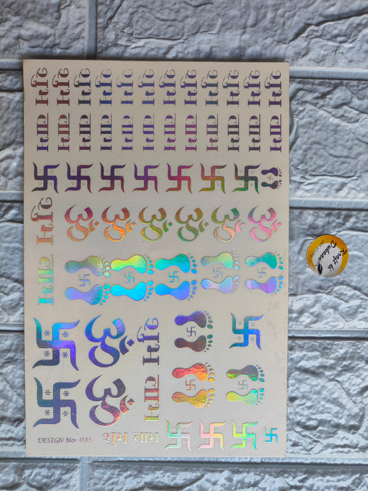 Glow Sticker A5 size - C4 - Kraft ki Dukaan