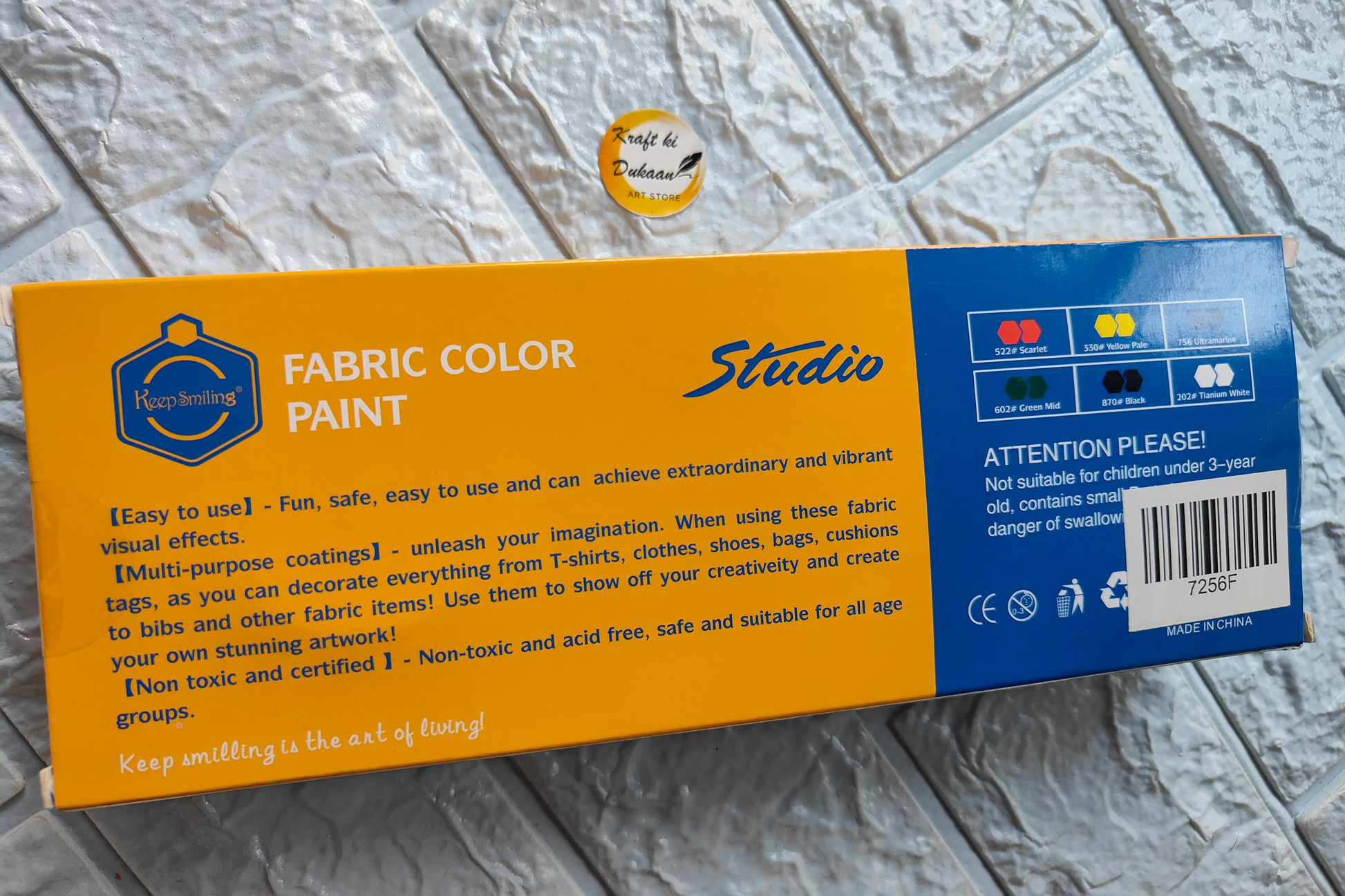 Fabric Colour Paint 25ML Set - Kraft ki Dukaan