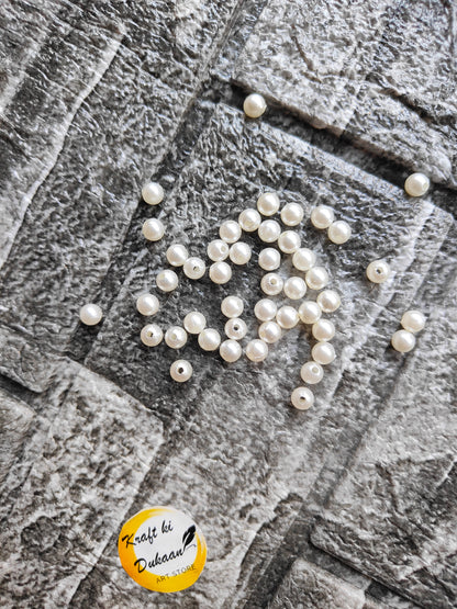 White Pearl Beads - Kraft ki Dukaan