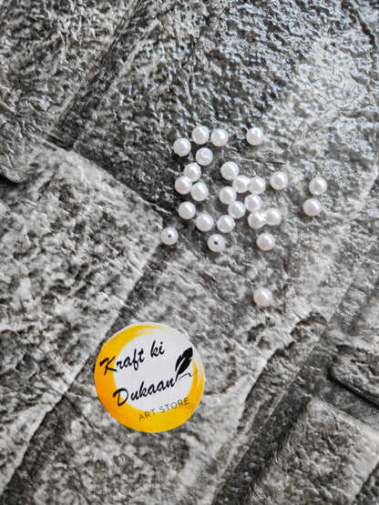 White Pearl Beads - Kraft ki Dukaan