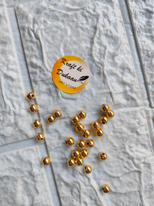 Golden Pearl Beads - Kraft ki Dukaan